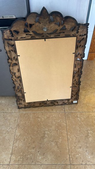 Espejo recibidor madera tallada