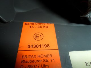 SILLA DE AUTO BRITAX RÖMER POR 25 €