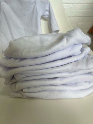 Lote 10 bodys blancos bebé nuevos