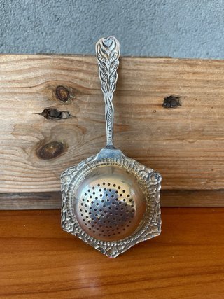 Colino da tè argento 900 Vermeil vintage Liberty