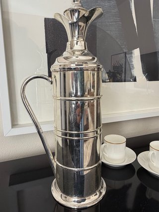 Brocca thermos vintage silver plate