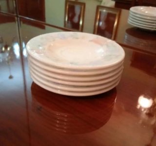 6 Piatti in Porcellana Antica Harmonia Vintage