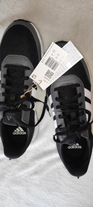 Zapatillas Adidas Run 50s Talla 44 Negras Blancas