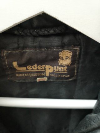 Chaqueta de cuero vintage Lederpunt talla 54