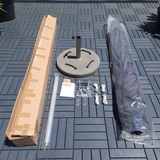 Parasol IKEA KARLSO 4m + Base LOKO