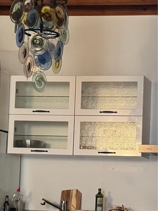 4 Módulos Cocina Madera y Vidrio