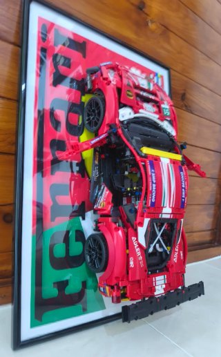 Set cuadro expositor mas coche lego technic.