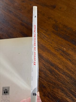 El error en derecho penal
