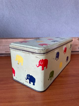Scatola latta vintage caramelle ELAH litografata