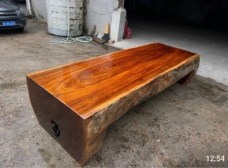 Mesas únicas de tronco de madera