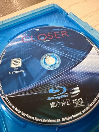 Blu-ray Closer Película Drama Romance Thriller
