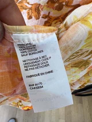 Vestido Curto Zimmermann Floral Laranja e Amarelo