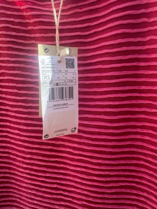 Vestido Zara Rayas Rosas