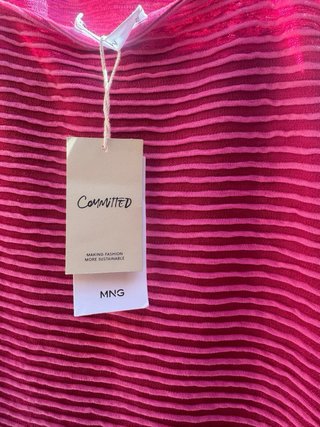 Vestido Zara Rayas Rosas