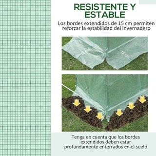 Plásticos para Invernaderos 3x2x2 m Cubierta Verde