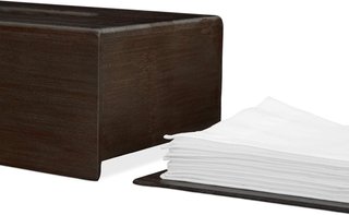 Scatola porta fazzoletti in bambù con base scorrevole Relaxdays