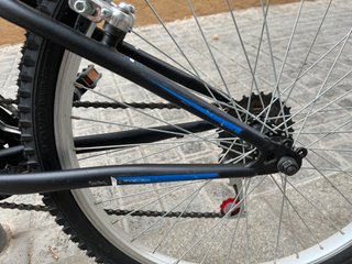 Bicicleta Infantil 24 Negra y Azul
