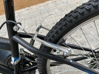 Bicicleta Infantil 24 Negra y Azul