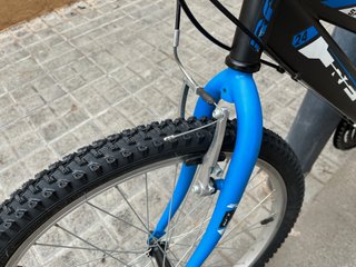 Bicicleta Infantil 24 Negra y Azul