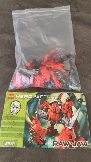 LEGO Hero Factory 2232 Raw-Jaw Completo