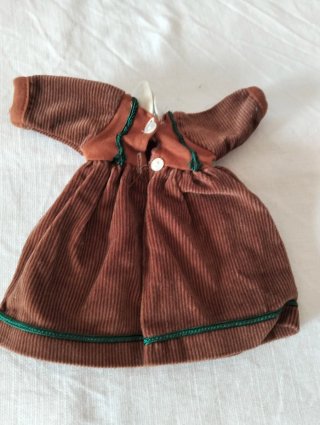 Vestito bambola  marrone nuovo