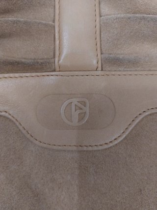 Borsa Nazareno Gabrielli scamosciata beige