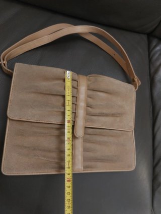 Borsa Nazareno Gabrielli scamosciata beige