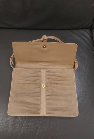 Borsa Nazareno Gabrielli scamosciata beige