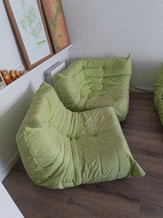 Sillón y rinconera Togo Ligne Roset Retapizado