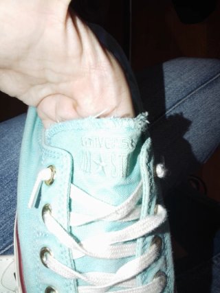 Deportivas Converse Bailarinas Azul/Blanco