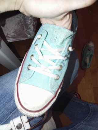 Deportivas Converse Bailarinas Azul/Blanco