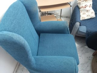 Butaca Orejera Azul