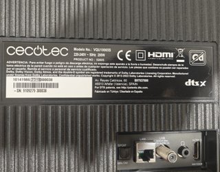 Repuestos originales TV Cecotec VQU10065S 65”