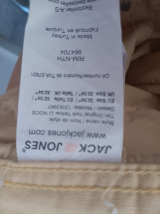 Pantalones Jack & Jones Talla M Beige