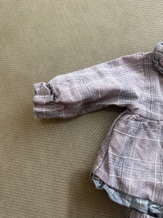 Conjunto bebé Calamaro cuadros 3 meses