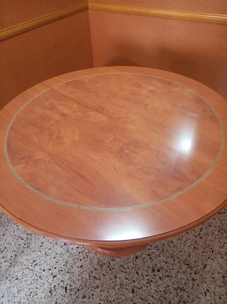 Mesa de comedor redonda extensible