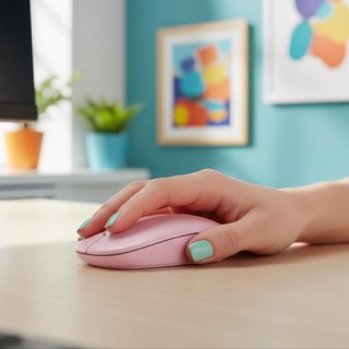NGS ratón inalámbrico óptico rosa