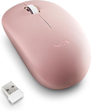 NGS ratón inalámbrico óptico rosa