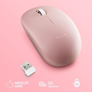 NGS ratón inalámbrico óptico rosa