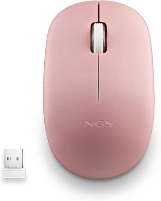 NGS ratón inalámbrico óptico rosa