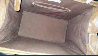 Maletín de cuero vintage con llave
