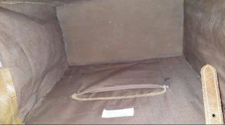 Maletín de cuero vintage con llave