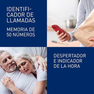 Panasonic teléfono inalámbrico con pantalla LCD