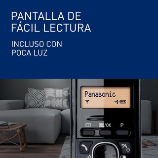 Panasonic teléfono inalámbrico con pantalla LCD
