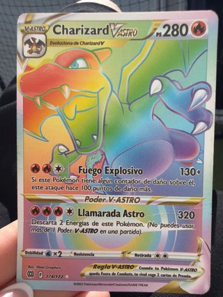 Carta Pokémon Charizard VSTAR Rainbow Rare