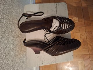 Sandalias Zara Talla 37 Pulsera Marrones