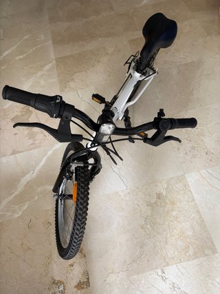 Bicicleta RockRider ST120 20' Niña/o blanco 6veloc
