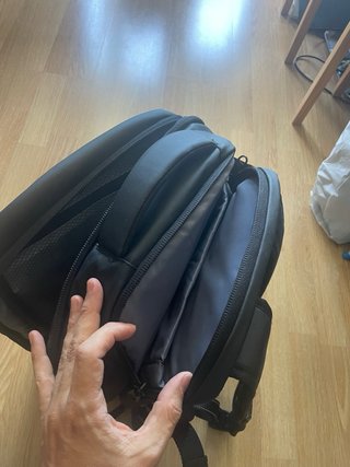 Mochila con vacío para avion