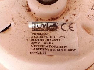 Ventilatore da soffitto - Parti di ricambio