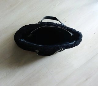 Bolso borrego negro